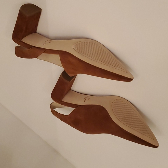 NWOB 10 Congac Suede Cole Haan Heels - Picture 4 of 5